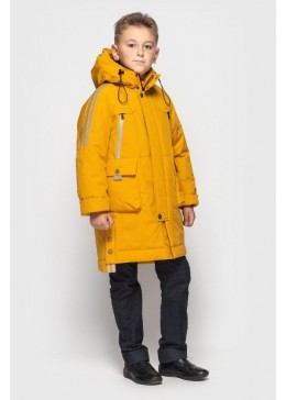 Cvetkov желтая зимняя куртка для мальчика Илон